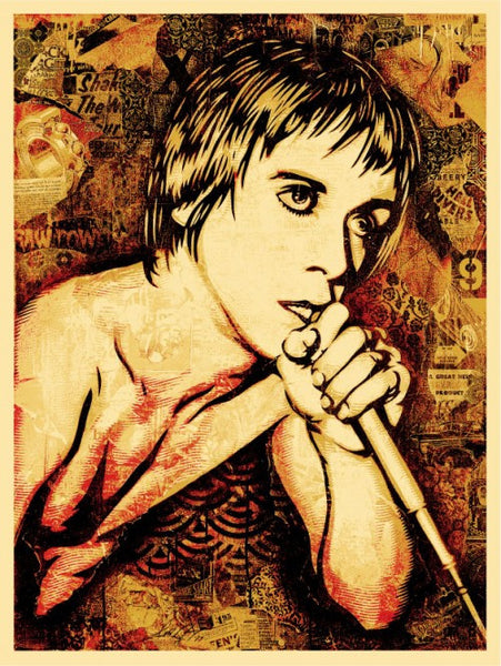 Shepard Fairey "Iggy Pop Canvas"