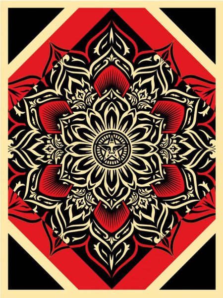 Shepard Fairey "Lotus Diamond" (Red)