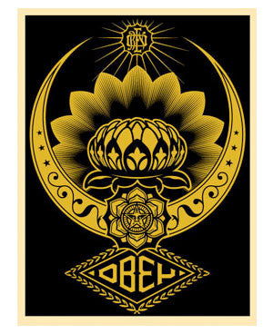 Shepard Fairey "Lotus Ornament" (Gold)