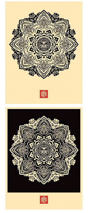 Shepard Fairey Mandala Ornament 1 Set