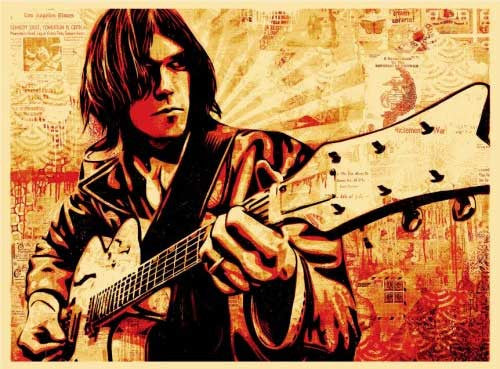 Shepard Fairey "Neil Young Canvas"