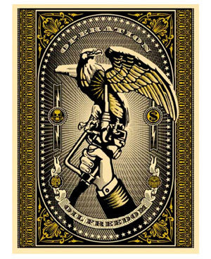 Shepard Fairey "Operation Oil Freedom" (Gold)