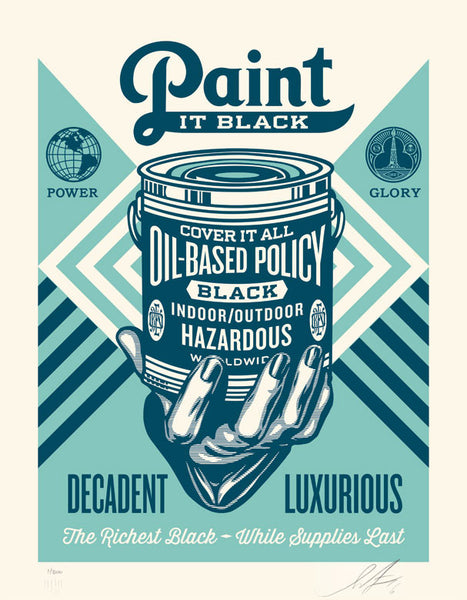 Shepard Fairey "Paint It Black" (Hand)