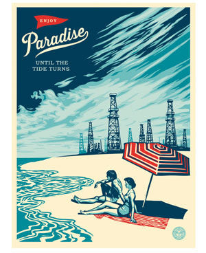 Shepard Fairey "Paradise Turns"