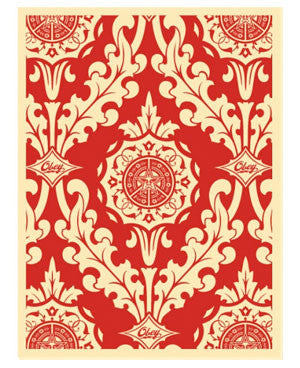 Shepard Fairey "Parlor Pattern" (Inverse Cream/Red)