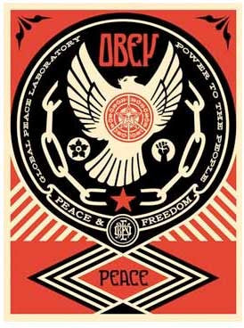 Shepard Fairey "Peace and Freedom Dove"