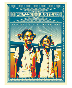Shepard Fairey "Peace and Justice" (Haiti)