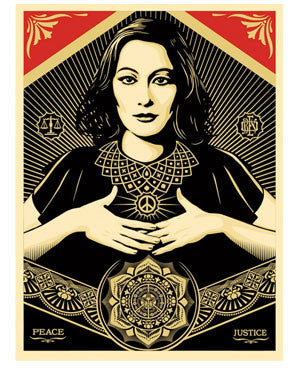 Shepard Fairey "Peace & Justice Woman"