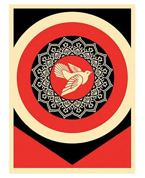 Shepard Fairey "Peace Dove" (Black/Red)
