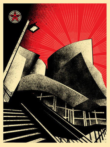 Shepard Fairey "LA Philharmonic Hall"
