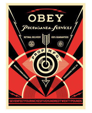Shepard Fairey "Propaganda Services Eye"