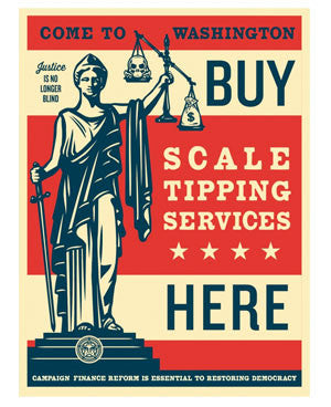 Shepard Fairey "Scale Tipping"