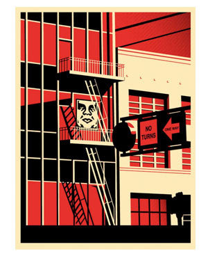 Shepard Fairey "SF Fire Escape"