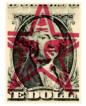 Shepard Fairey "This Is Your God Dollar"