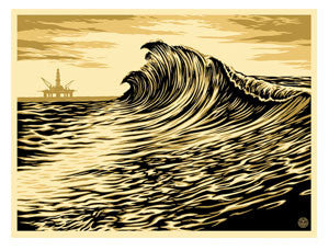 Shepard Fairey "Water Is The New Black"