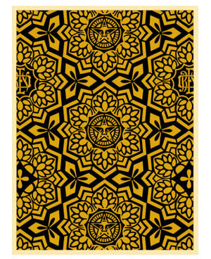 Shepard Fairey "Yen Pattern" (Black/Gold)